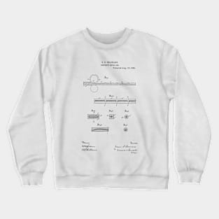 Composite Metal Bar Vintage Patent Hand Drawing Crewneck Sweatshirt